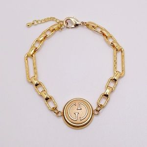Repurposed Gucci Button Bracelet
